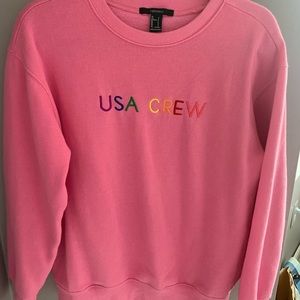 Women’s pink crew neck